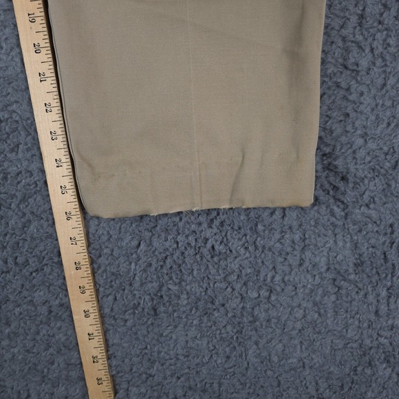 Vintage Dockers Pants Mens 34x30‎ Beige Khaki Retro 98' Relaxed Fit Flat Front - Picture 5 of 11
